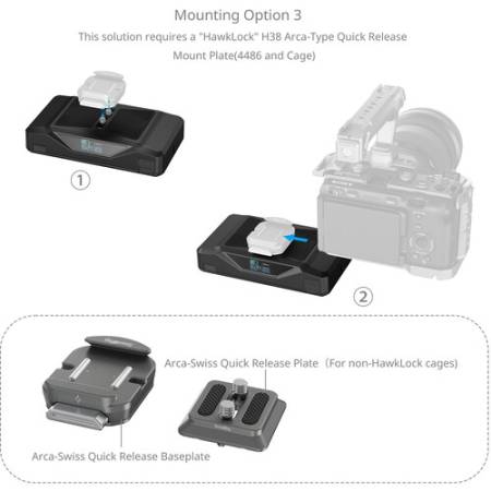 SmallRig 4826 CB75 - podstawa aparatu 2w1, wbudowany akumulator, opcje montażu